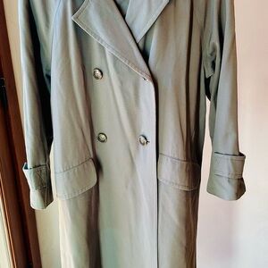 London Fog Women's Green Trench Coat
